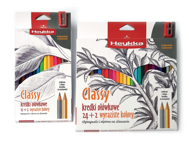 Kredki ołówkowe
Heykka Classy 12+2/ 24+2