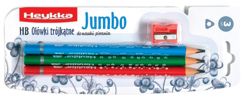 Ołówki HB Heykka Jumbo