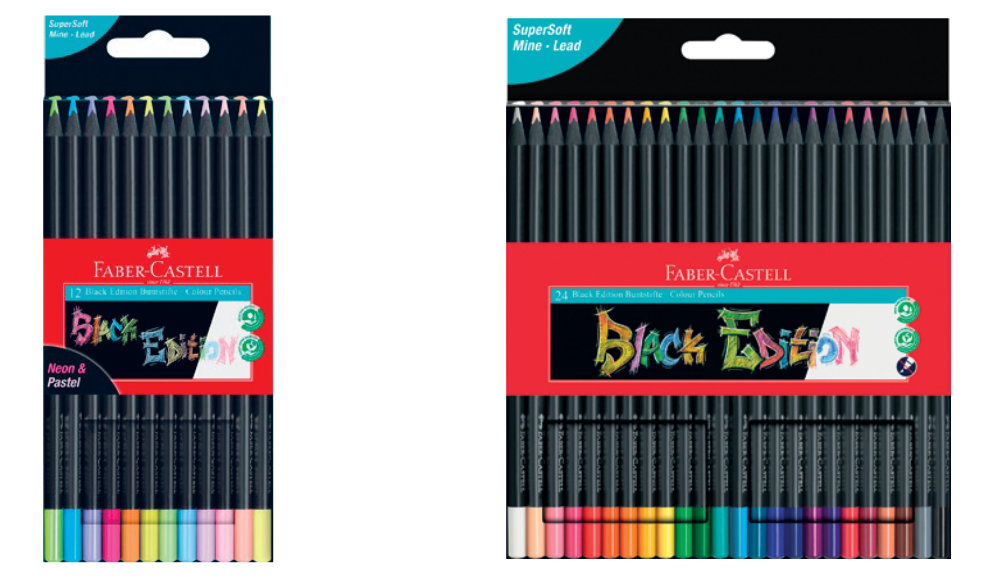 Kredki trójkątne black
edition Faber-Castell