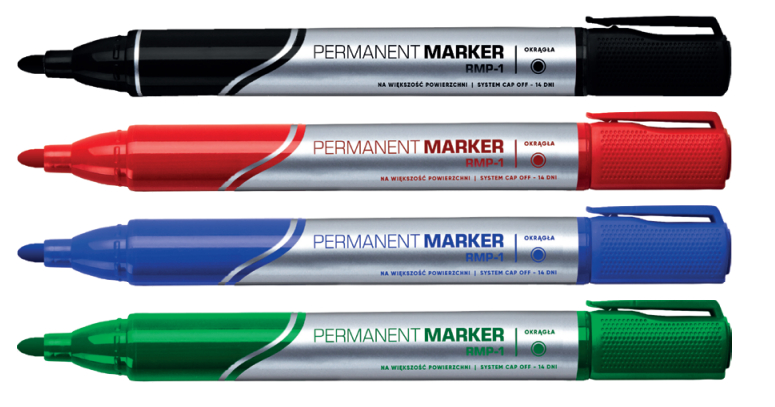 Marker Permanentny
RMP1 (okrągły)
RMP2 (ścięty)