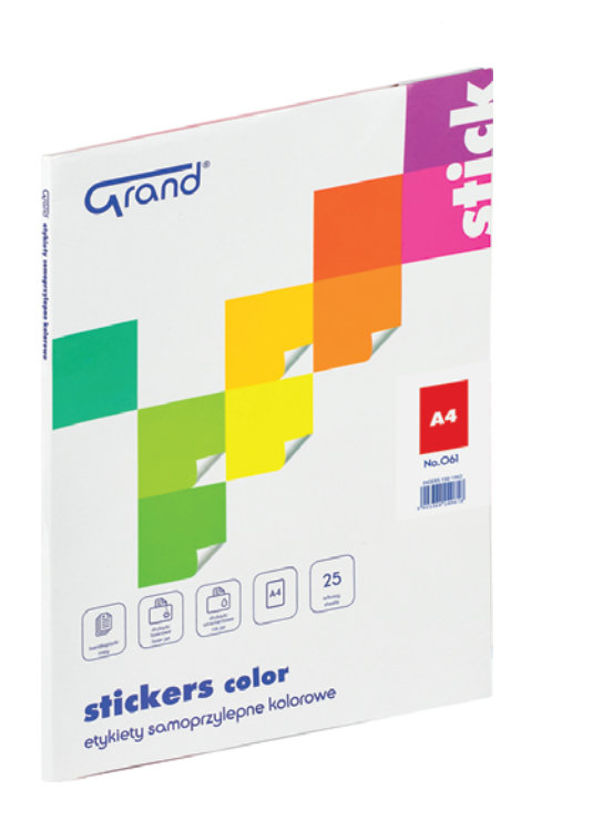 Etykiety samoprzylepne
kolorowe