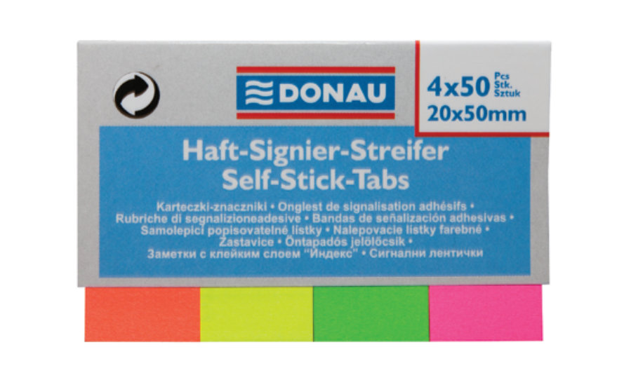Zakładki indeksujące
neon, 20x50 mm