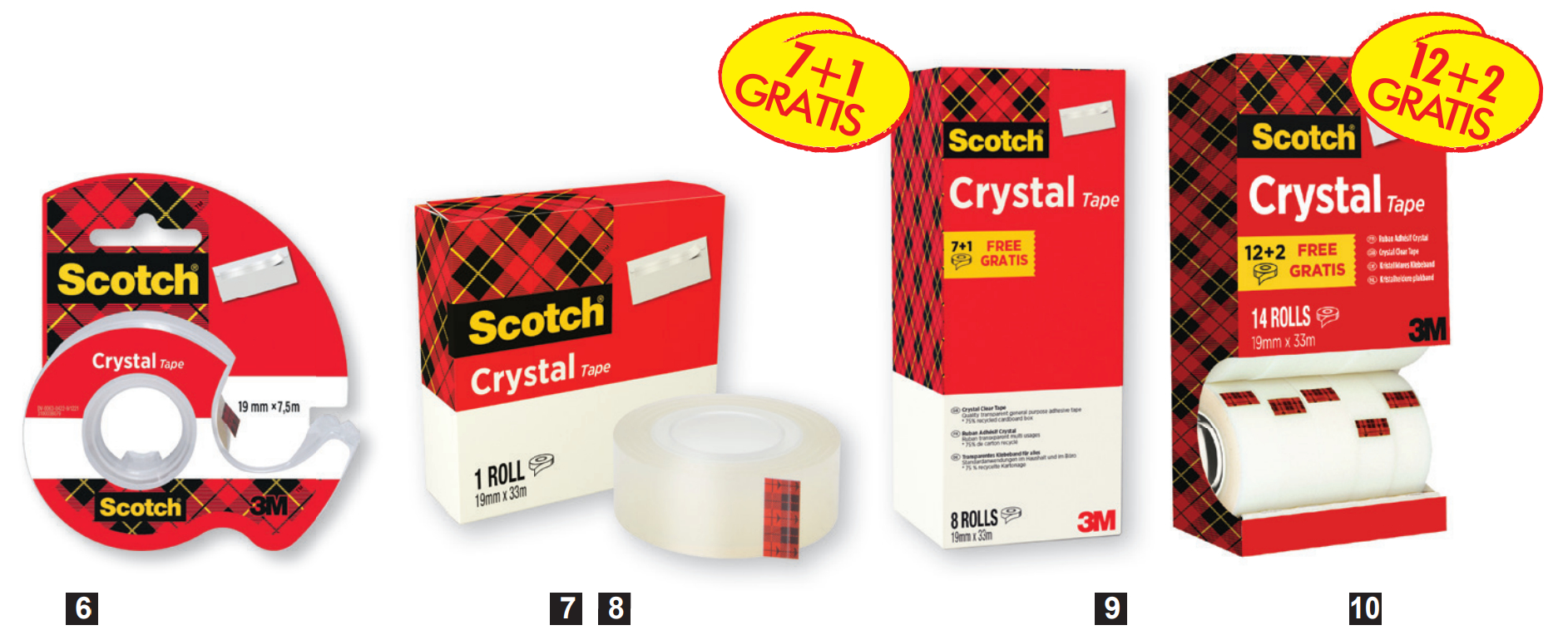 Taśma klejąca Scotch ® Crysta