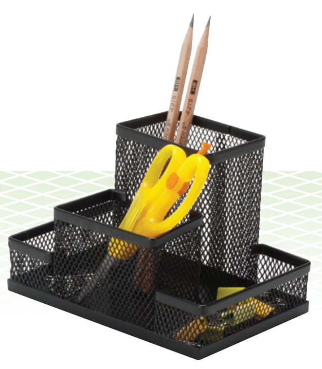 przybornik na biurko, 4 komory