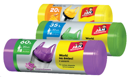 Worki na śmieci z uszami