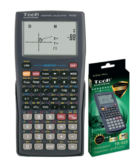 Kalkulator TOOR TR-523
graficzny naukowy