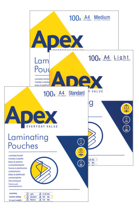 Błyszczące folie
do laminacji APEX