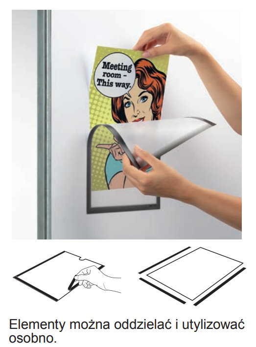 Magnetyczne kieszenie
A4 DURABLE